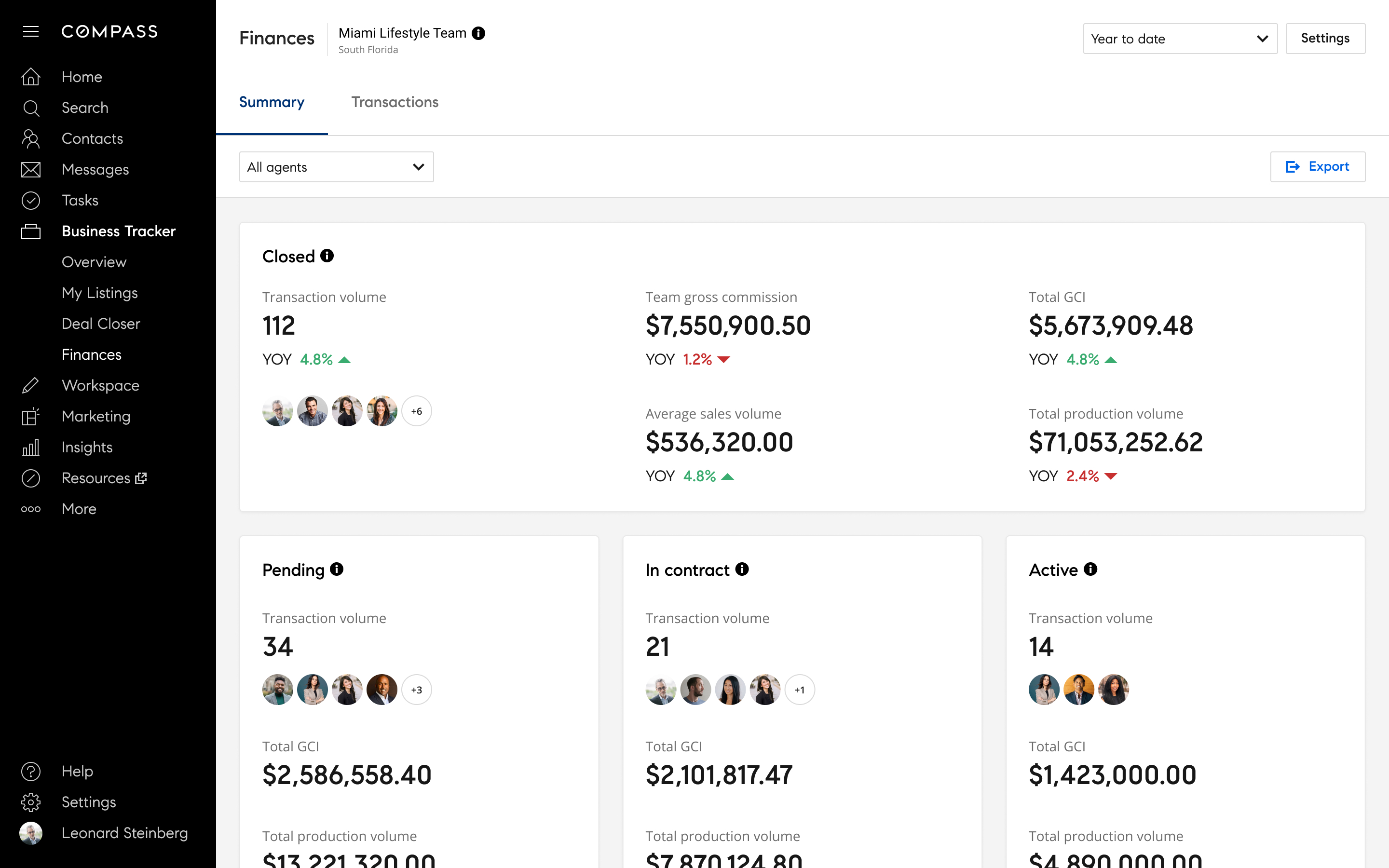 Compass Business Tracker